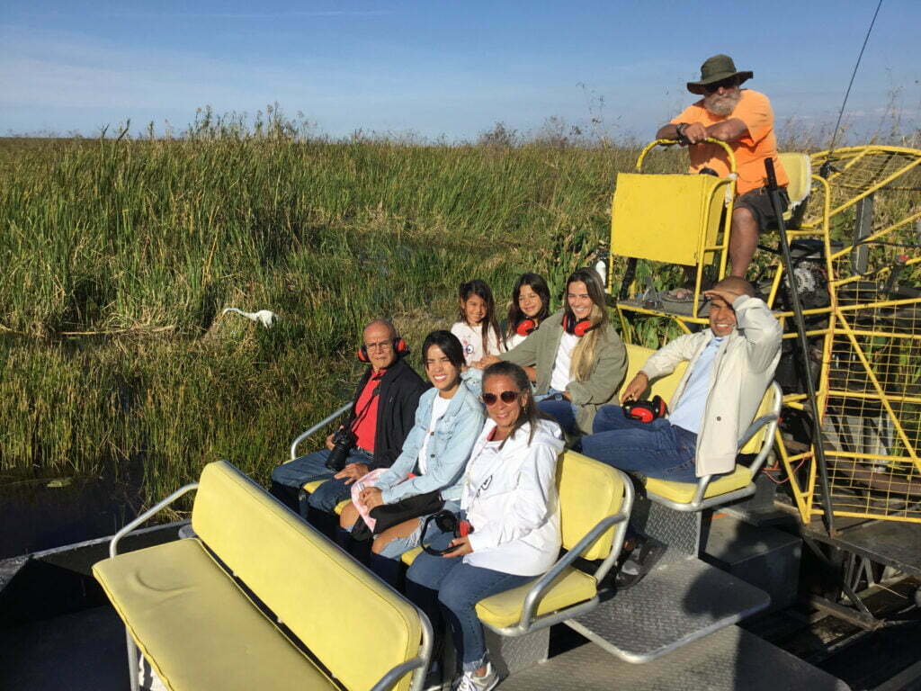 Airboat In Everglades MIA