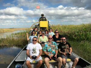 airboat in everglades,