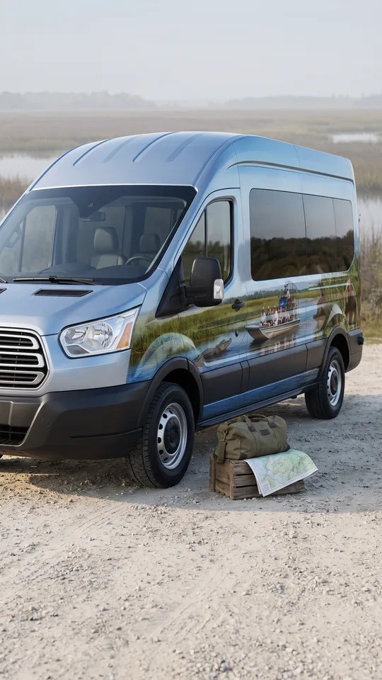Airboat In Everglades tour transportation van for Miami-Dade pickups