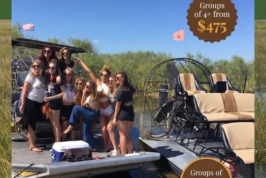 Door to door airboat tour Miami-Dade
