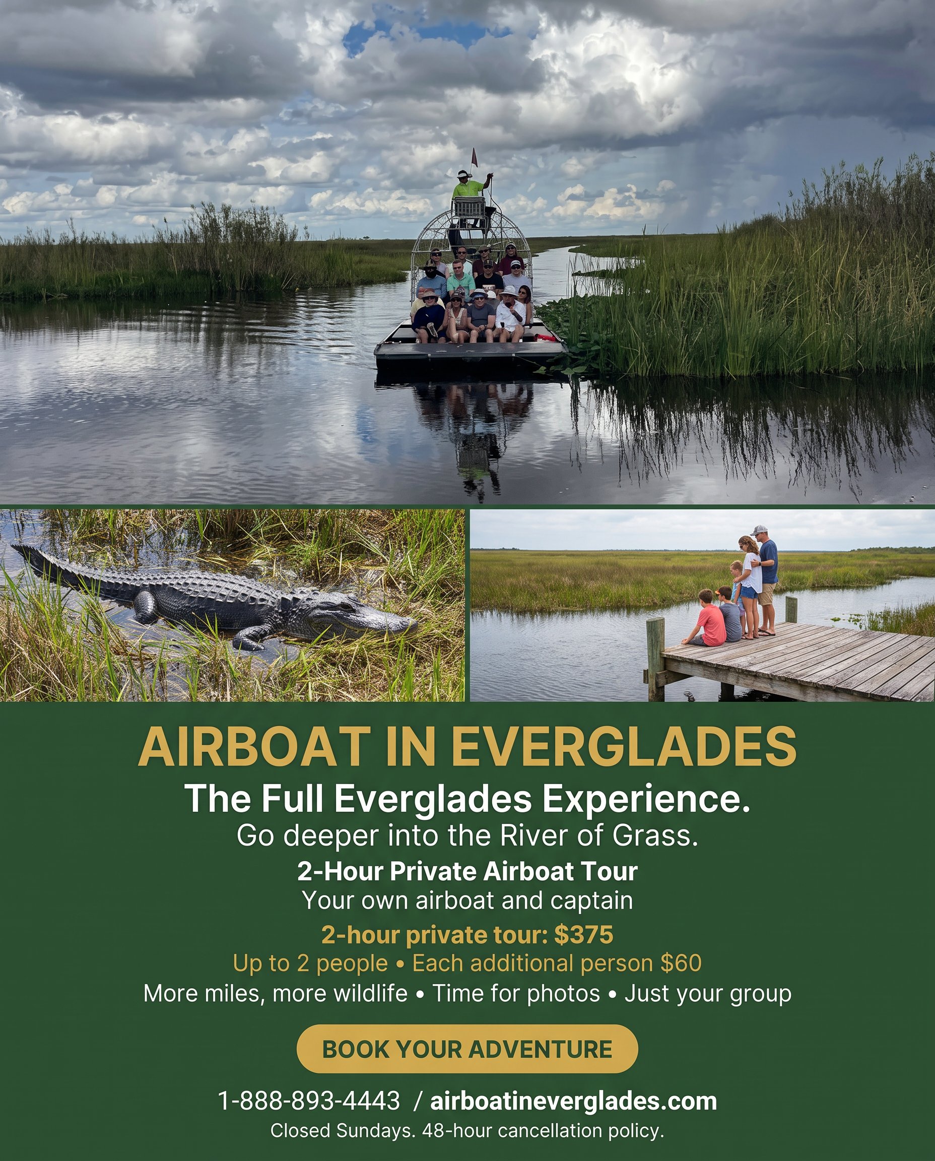 Private 2-hour Everglades airboat tour deep into the River of Grass, Airboat in Everglades